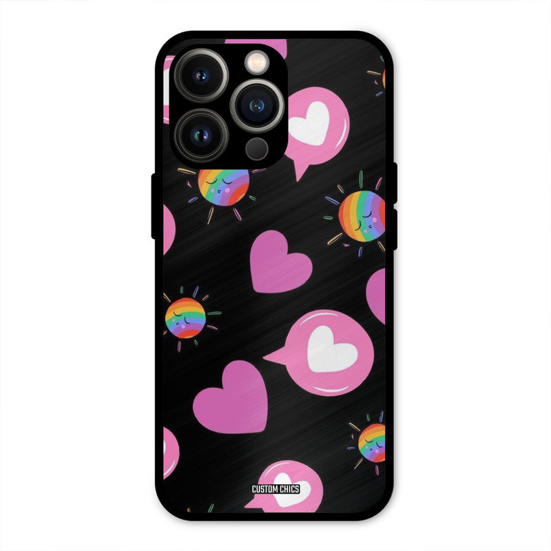 Pink Thoughts iPhone 13 Pro Mobile Back Cover - Aesthetic PrintShield Case
