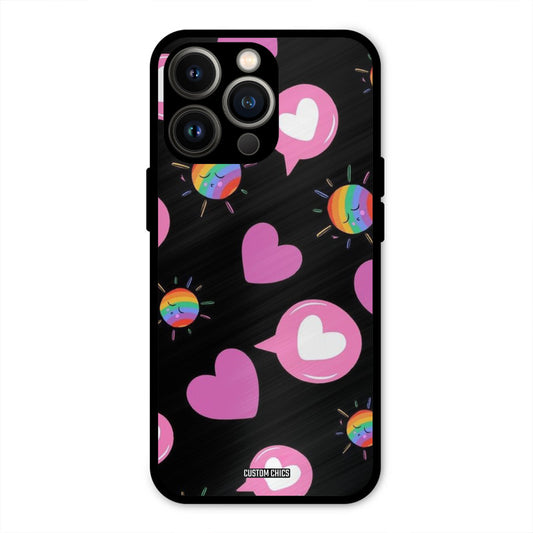 Pink Thoughts iPhone 13 Pro Mobile Back Cover - Aesthetic PrintShield Case