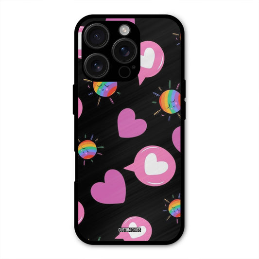 Pink Thoughts iPhone 16 Pro Max Mobile Back Cover - Aesthetic PrintShield Case