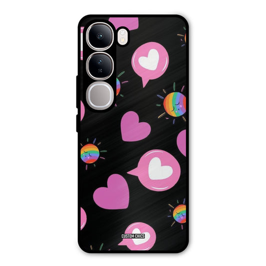 Pink Thoughts Vivo Y300 Mobile Back Cover - Aesthetic PrintShield Case