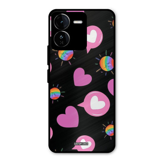 Pink Thoughts iQOO Z9 Mobile Back Cover - Aesthetic PrintShield Case