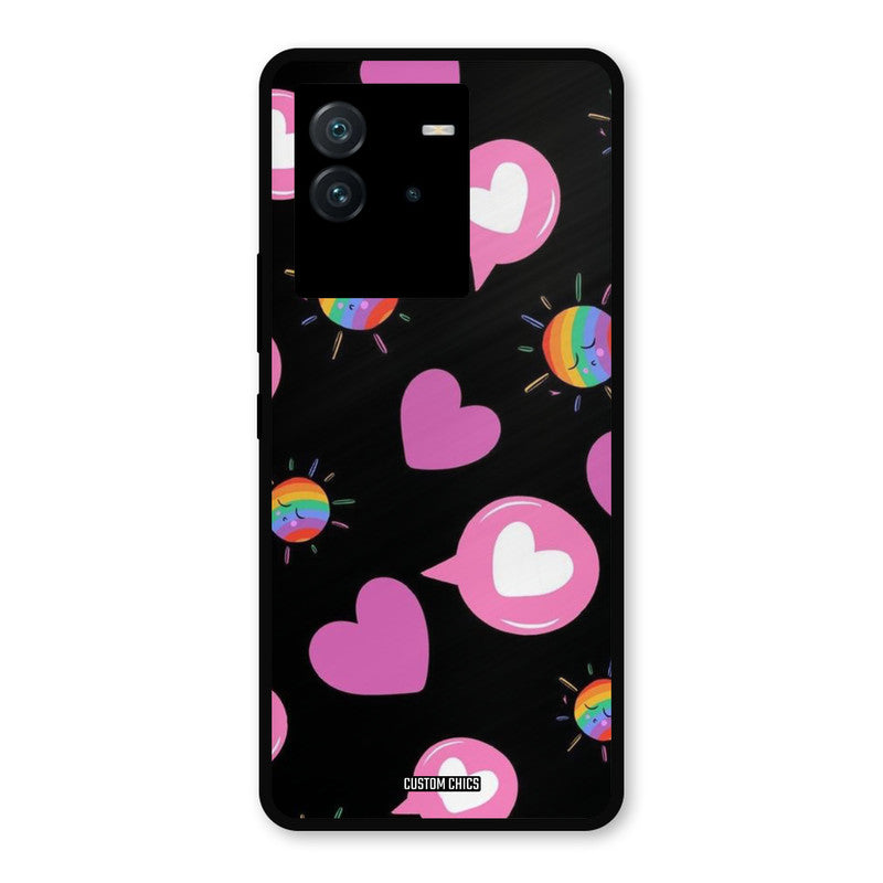 Pink Thoughts iQoo Neo 6 Mobile Back Cover - Aesthetic PrintShield Case