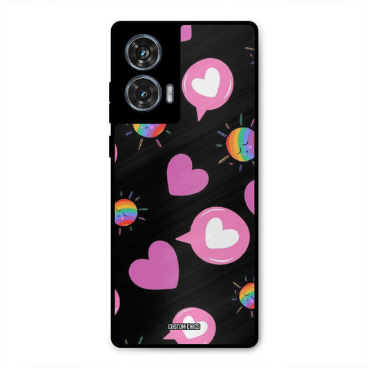 Pink Thoughts Moto G96 Mobile Back Cover - Aesthetic PrintShield Case