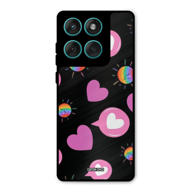 Pink Thoughts Motorola Edge 60 Mobile Back Cover - Aesthetic PrintShield Case