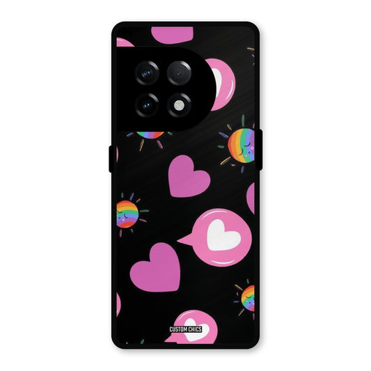Pink Thoughts OnePlus 11R Mobile Back Cover - Aesthetic PrintShield Case