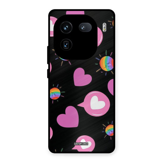 Pink Thoughts iQOO 12 Mobile Back Cover - Aesthetic PrintShield Case