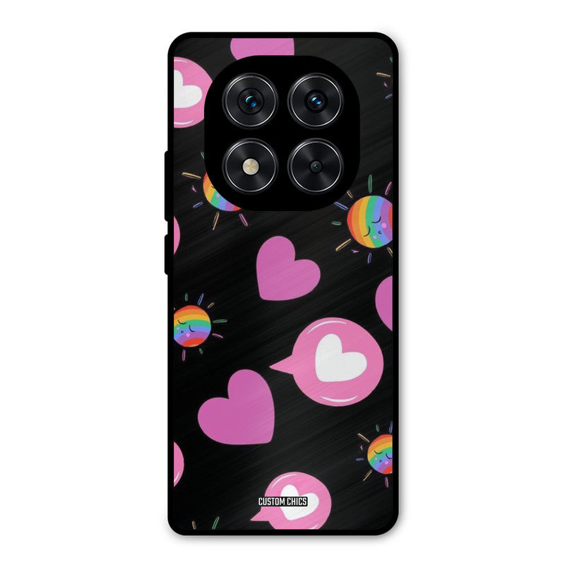 Pink Thoughts Poco X7 Mobile Back Cover - Aesthetic PrintShield Case