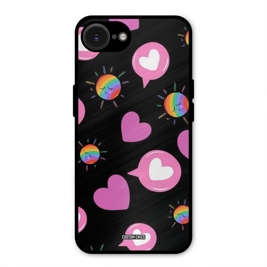 Pink Thoughts iPhone 16e Mobile Back Cover - Aesthetic PrintShield Case