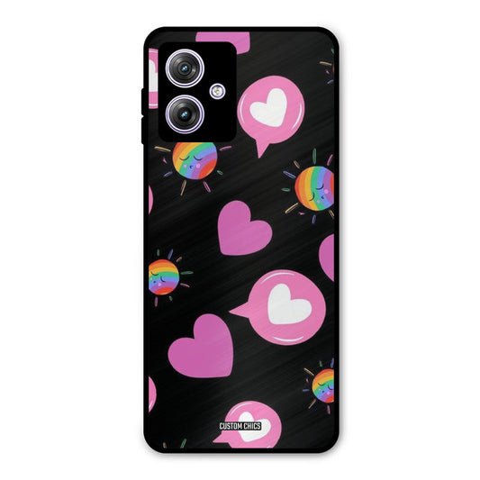 Pink Thoughts Moto G54 Mobile Back Cover - Aesthetic PrintShield Case
