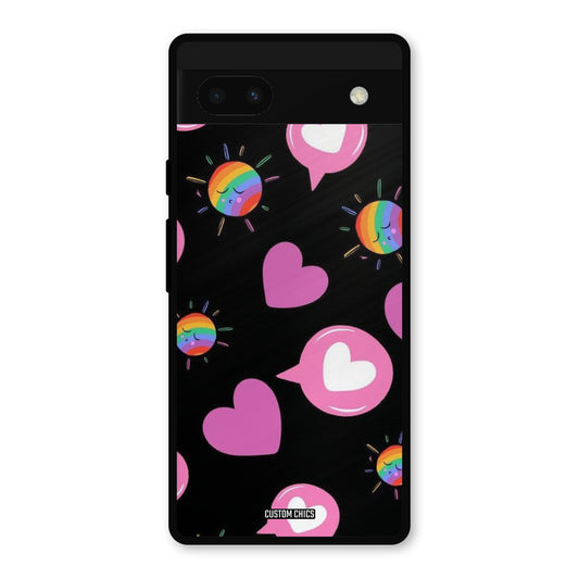 Pink Thoughts Google Pixel 6a Mobile Back Cover - Aesthetic PrintShield Case
