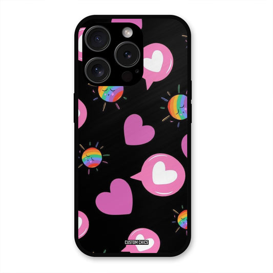 Pink Thoughts iPhone 15 Pro Max Mobile Back Cover - Aesthetic PrintShield Case