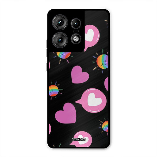 Pink Thoughts Motorola Edge 50 Pro Mobile Back Cover - Aesthetic PrintShield Case