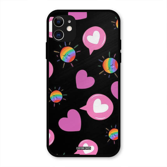Pink Thoughts IPhone 11 Mobile Back Cover - Aesthetic PrintShield Case