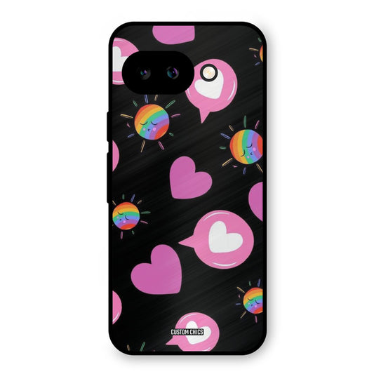 Pink Thoughts Google Pixel 9A Mobile Back Cover - Aesthetic PrintShield Case