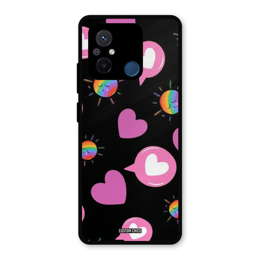 Pink Thoughts Redmi 12c Mobile Back Cover - Aesthetic PrintShield Case