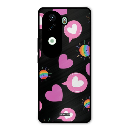 Pink Thoughts Vivo V40e Mobile Back Cover - Aesthetic PrintShield Case