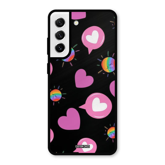 Pink Thoughts Samsung Galaxy S21 FE 5G Mobile Back Cover - Aesthetic PrintShield Case