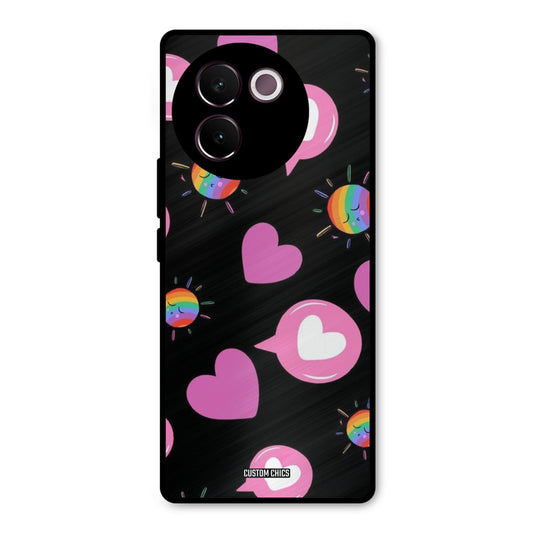 Pink Thoughts Vivo V30e Mobile Back Cover - Aesthetic PrintShield Case
