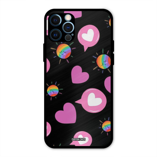 Pink Thoughts IPhone 12 Pro Mobile Back Cover - Aesthetic PrintShield Case