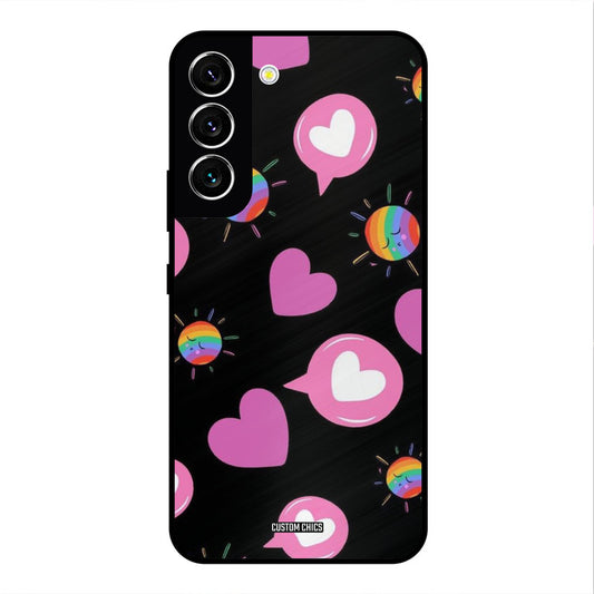 Pink Thoughts Samsung Galaxy S22 Mobile Back Cover - Aesthetic PrintShield Case