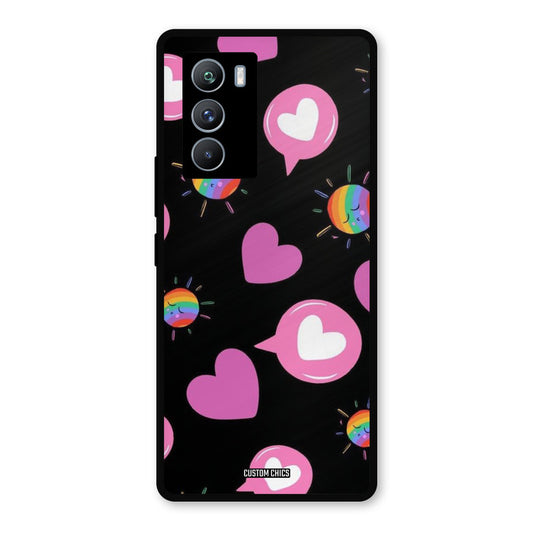 Pink Thoughts iQOO 9SE Mobile Back Cover - Aesthetic PrintShield Case