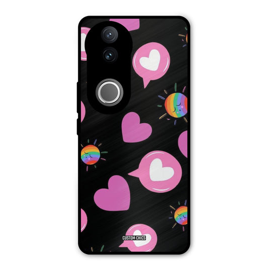 Pink Thoughts Vivo V50 Mobile Back Cover - Aesthetic PrintShield Case