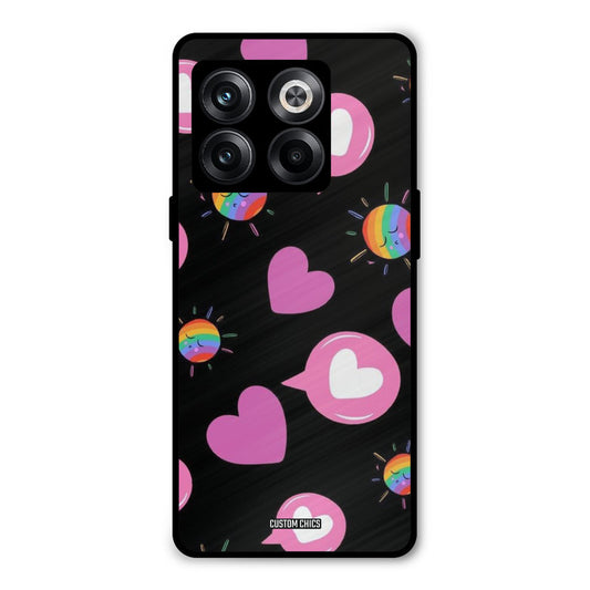 Pink Thoughts Oneplus 10T Mobile Back Cover - Aesthetic PrintShield Case