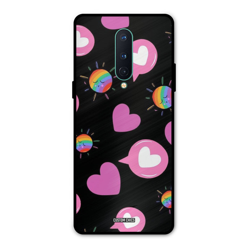 Pink Thoughts Oneplus 8 Mobile Back Cover - Aesthetic PrintShield Case