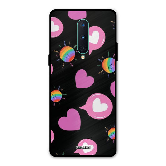 Pink Thoughts Oneplus 8 Mobile Back Cover - Aesthetic PrintShield Case