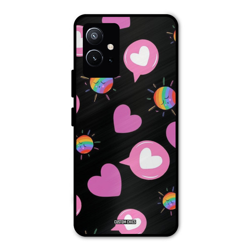 Pink Thoughts Vivo Y75 5G Mobile Back Cover - Aesthetic PrintShield Case