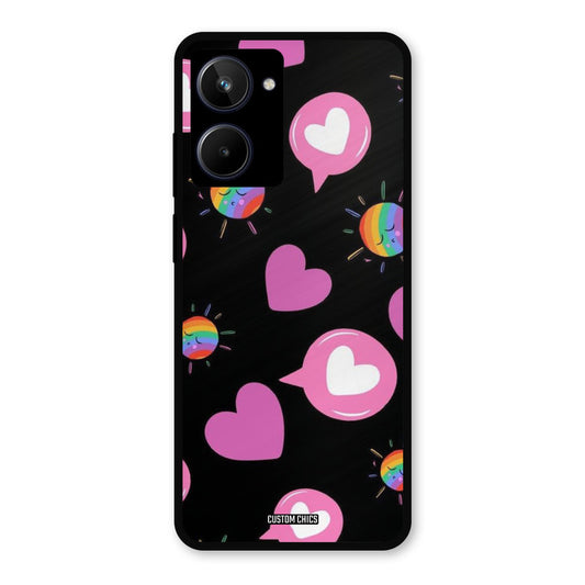 Pink Thoughts Realme 10 Mobile Back Cover - Aesthetic PrintShield Case
