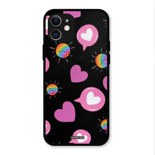 Pink Thoughts IPhone 12 Mobile Back Cover - Aesthetic PrintShield Case