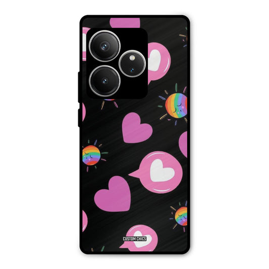 Pink Thoughts Realme GT 6 Mobile Back Cover - Aesthetic PrintShield Case