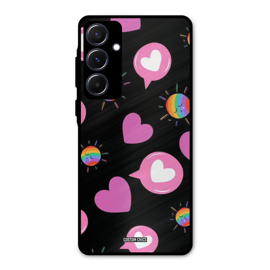 Pink Thoughts Samsung Galaxy A55 5G Mobile Back Cover - Aesthetic PrintShield Case