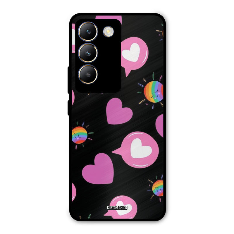 Pink Thoughts Vivo Y200e Mobile Back Cover - Aesthetic PrintShield Case