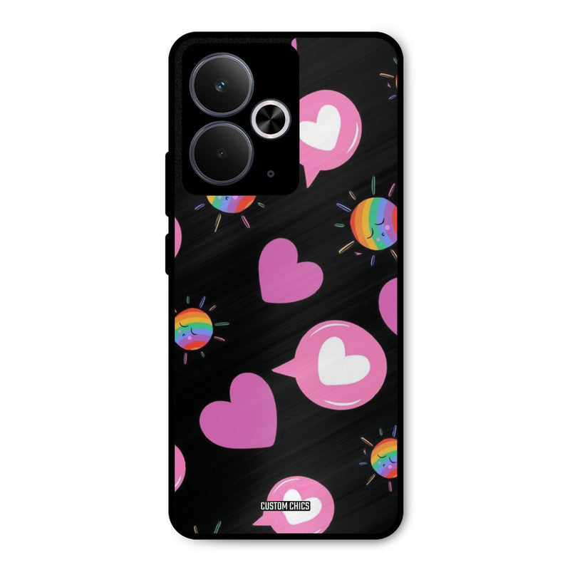 Pink Thoughts Realme 14T Mobile Back Cover - Aesthetic PrintShield Case