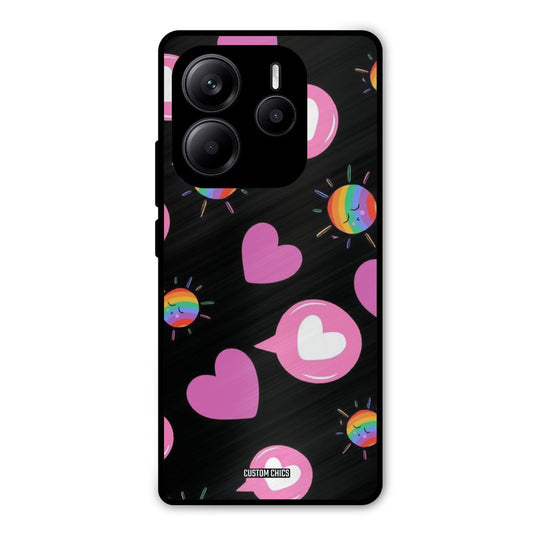 Pink Thoughts Redmi Note 14 Mobile Back Cover - Aesthetic PrintShield Case
