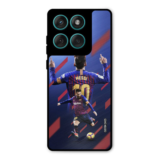 Playing Messi Motorola Edge 60 Mobile Back Cover - Sports PrintShield Case
