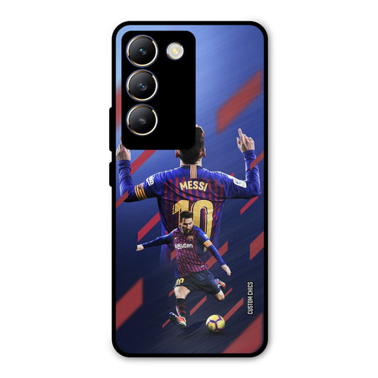 Playing Messi Vivo Y200e Mobile Back Cover - Sports PrintShield Case