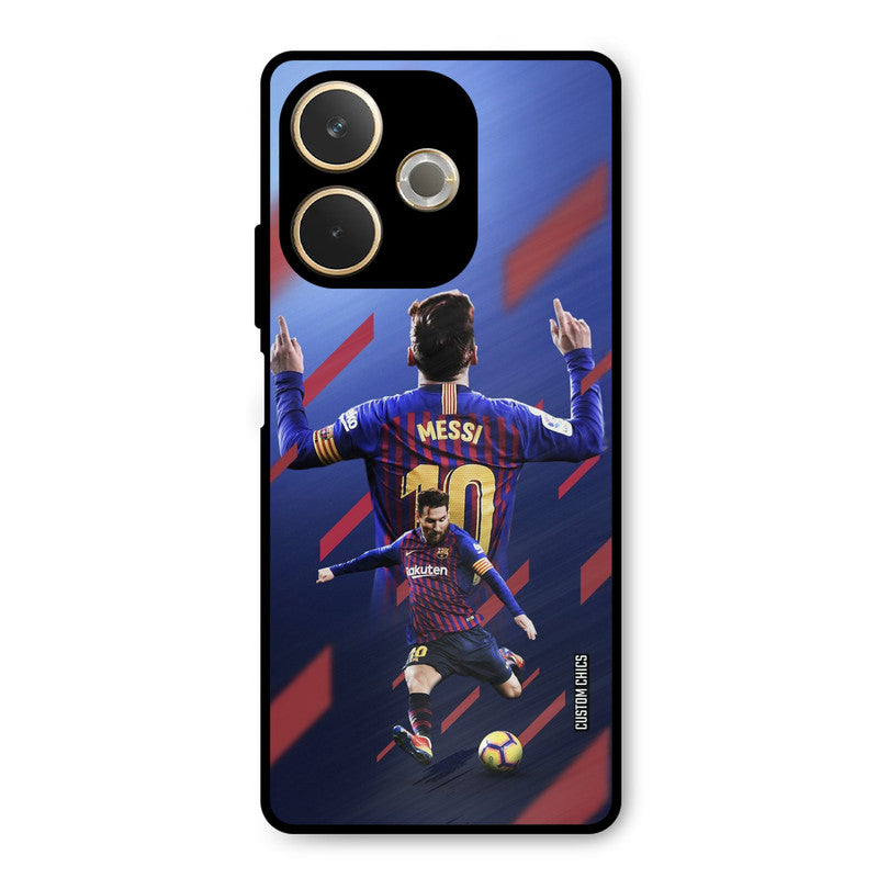 Playing Messi Oppo A5 Pro Mobile Back Cover - Sports PrintShield Case