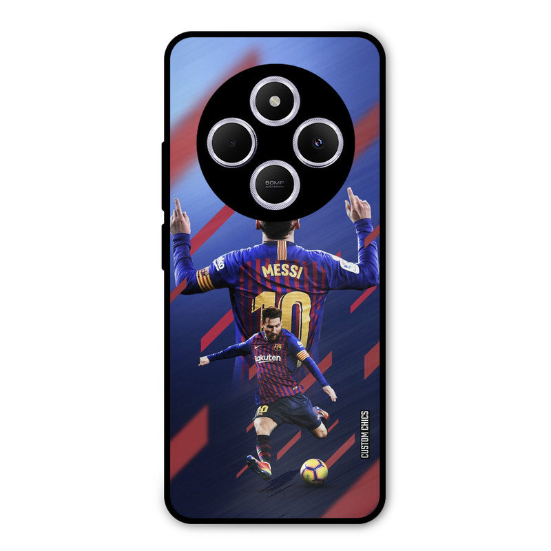 Playing Messi Poco M7 Mobile Back Cover - Sports PrintShield Case