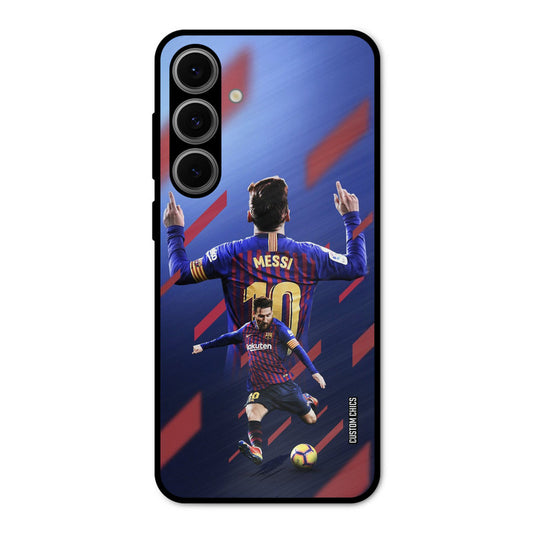Playing Messi Samsung Galaxy S24 Mobile Back Cover - Sports PrintShield Case
