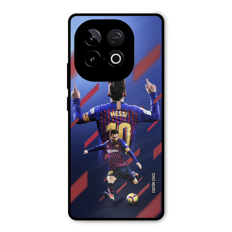Playing Messi iQOO Neo 10 Mobile Back Cover - Sports PrintShield Case
