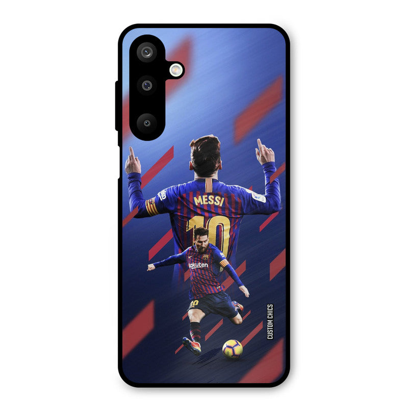 Playing Messi Samsung Galaxy M16 Mobile Back Cover - Sports PrintShield Case
