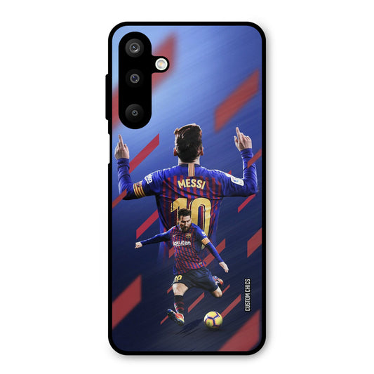 Playing Messi Samsung Galaxy M16 Mobile Back Cover - Sports PrintShield Case