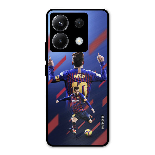 Playing Messi Poco X6 Mobile Back Cover - Sports PrintShield Case