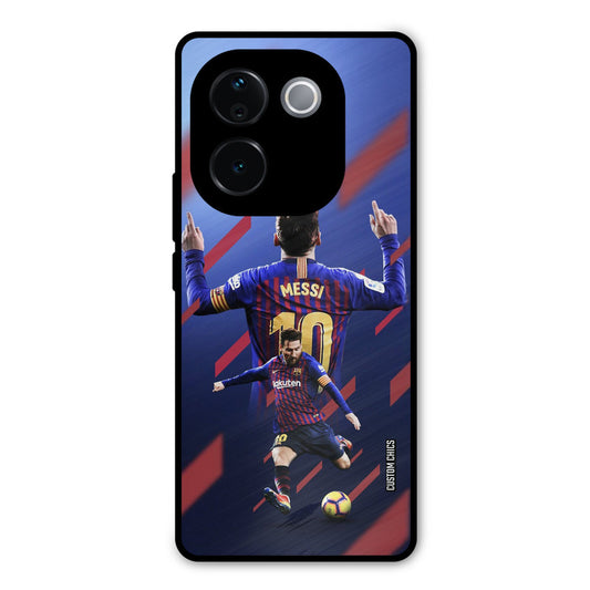 Playing Messi iQOO Z9s Pro Mobile Back Cover - Sports PrintShield Case