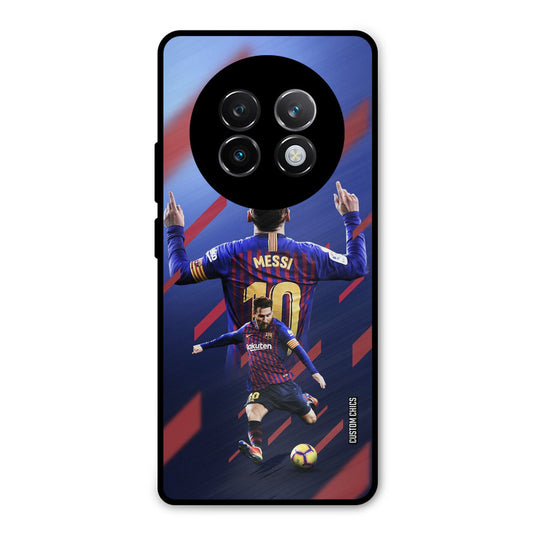 Playing Messi Realme 13 Plus Mobile Back Cover - Sports PrintShield Case