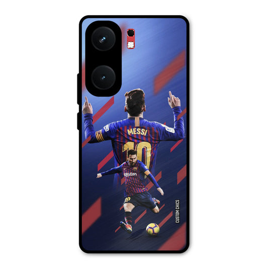 Playing Messi iQOO Neo 9 Pro Mobile Back Cover - Sports PrintShield Case