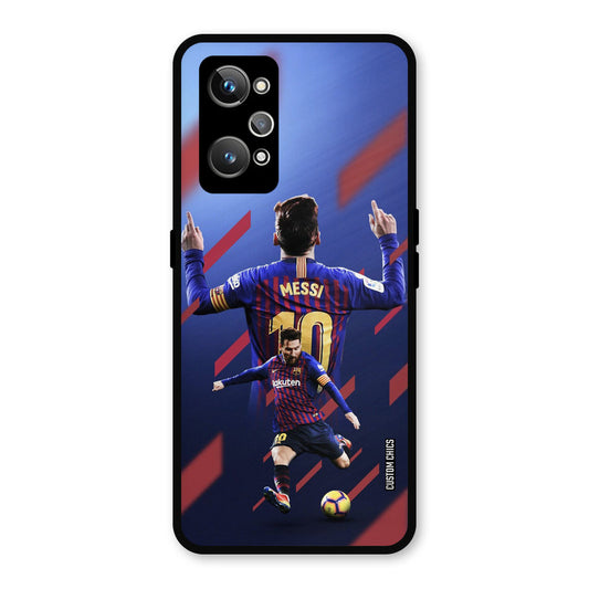 Playing Messi Realme GT Neo 2 Mobile Back Cover - Sports PrintShield Case